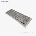 Teclado de metal industrial com touch pad